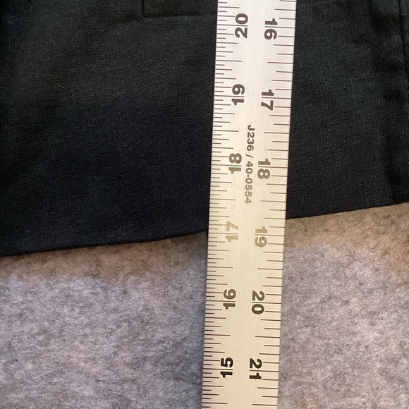 A New Day Linen Blend Black Cropped Blazer, Medium NWT - Picture 8 of 12